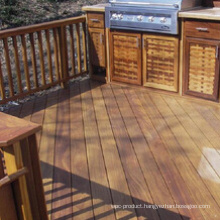 Natural Solid Wood Decking for Outdoor Court